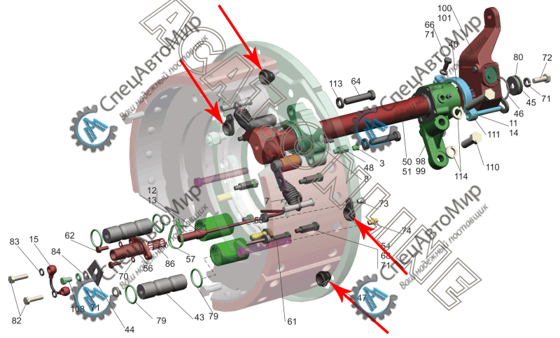 Заглушка щита тормоза МАЗ - 5336-3501192-01