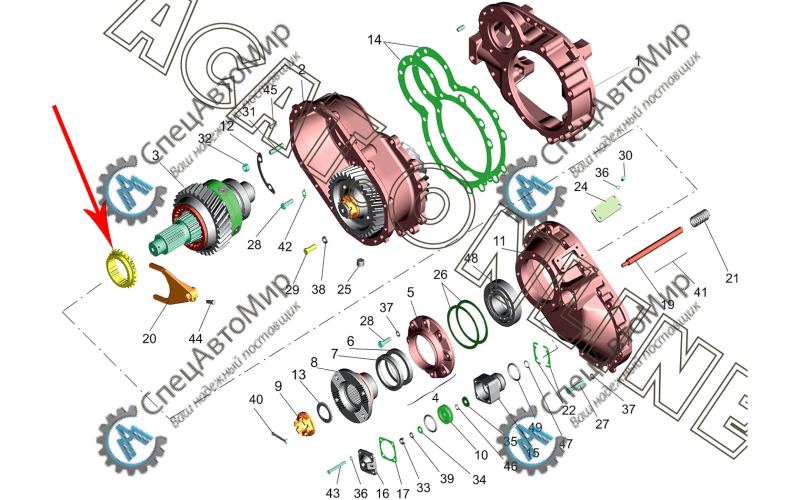 Муфта блокировки МОД z=24 МАЗ - 6303-2509022