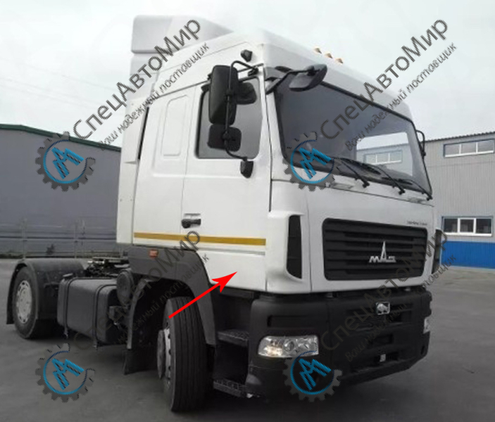 Панель двери (крыла) нижняя правая МАЗ (6312-6101032-010) - СНЛК945-00.00.00.00