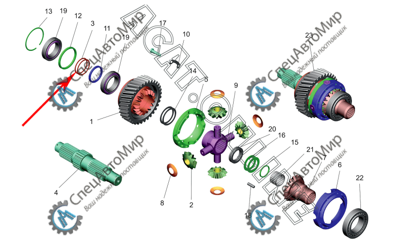 Шайба регулировочная МАЗ - 6430-2502094