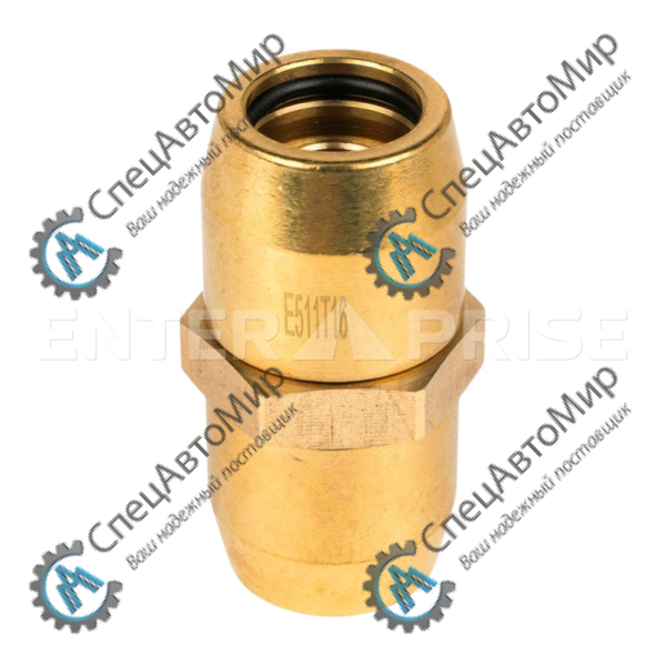 Фитинг прямой латунь Т09 х Т09 (разборный) - E511T09