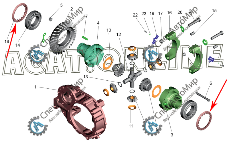 Гайка дифференциала (бугельная) - 5336-2403040