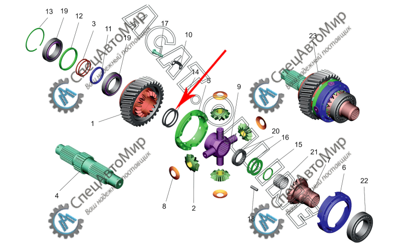 Шайба регулировочная крестовины МОД - 6430-2506077