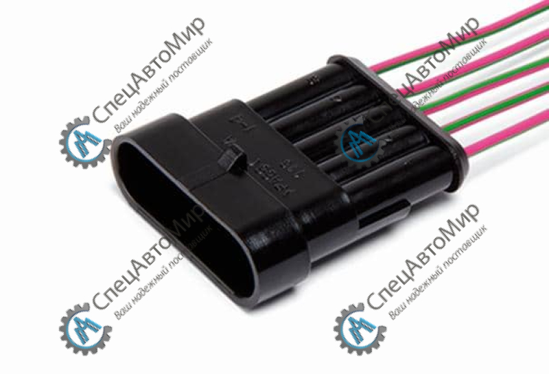 Разъем 5pin (5 контактов) с проводами - AX322